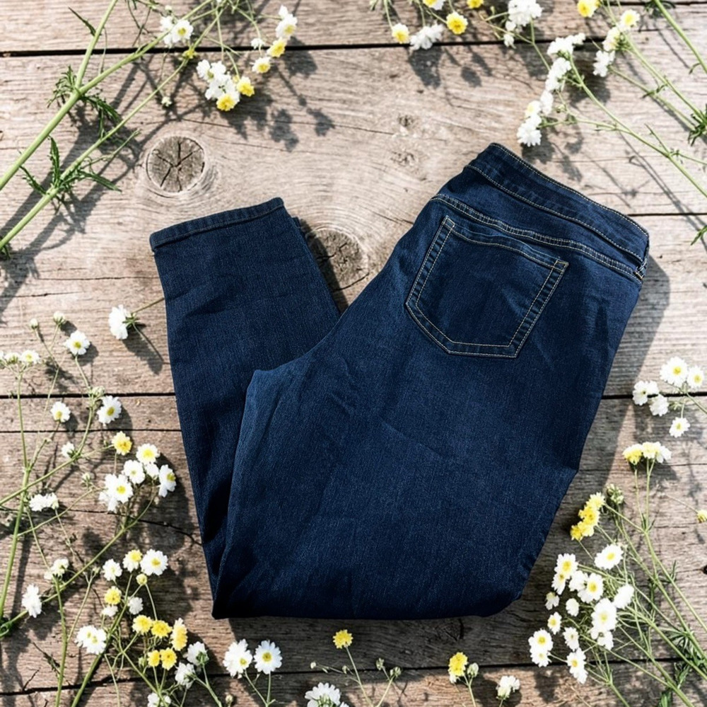 Torrid Skinny Jeans Women's Sz 20 Short Dark Blue Stretch 29" Inseam High-Rise